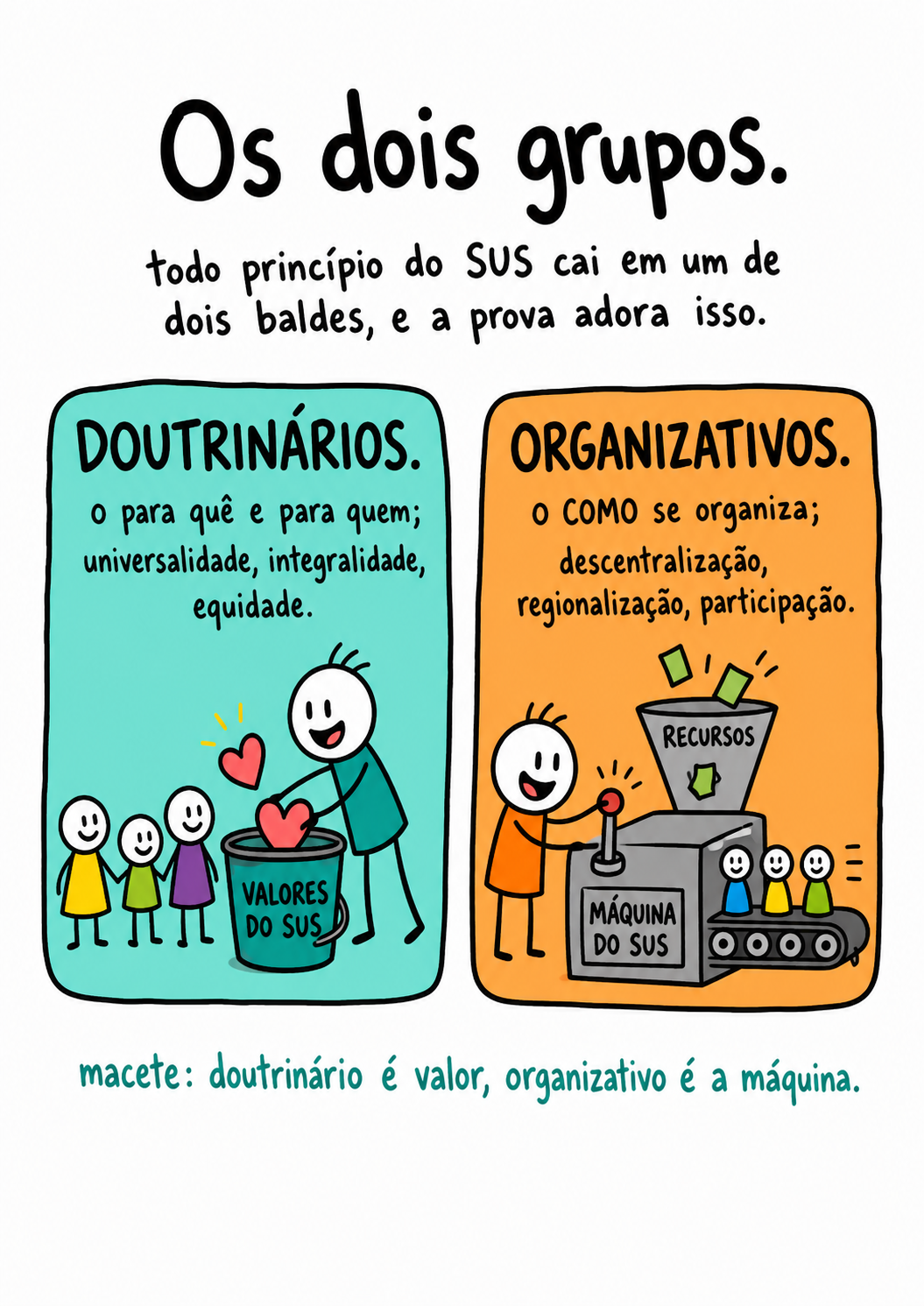 Os dois grupos