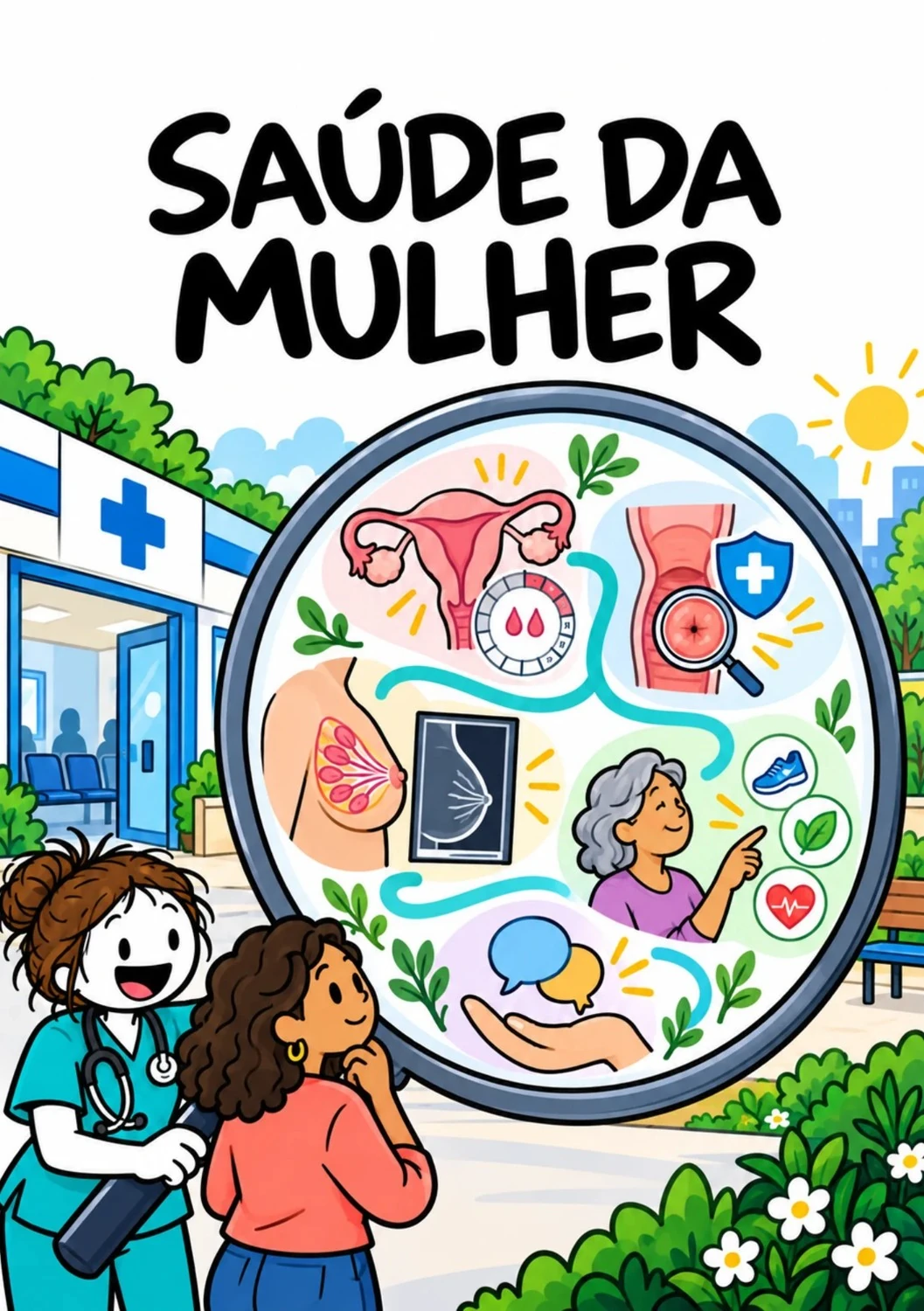 Capa de Saúde da Mulher para Enfermagem