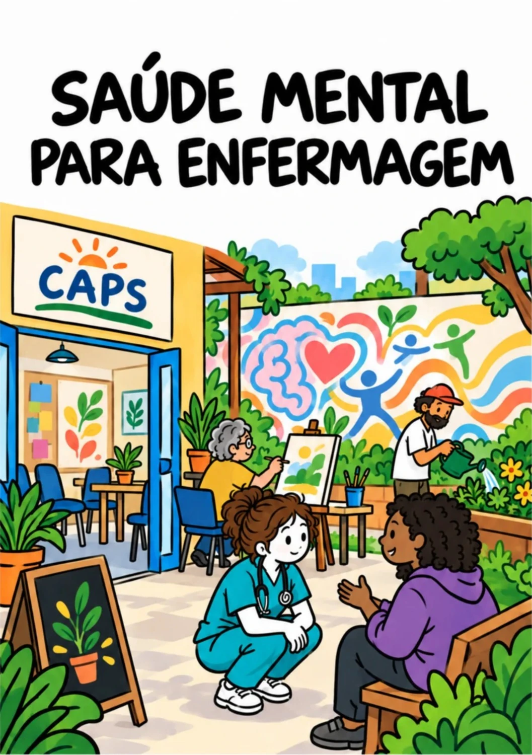 Capa de Saúde Mental para Enfermagem